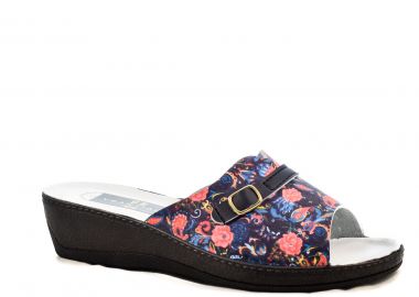 Παντόφλες γυναικείες | Ανατομικές | Υφαντίδης | 421554 | Μπλε Λουλούδι - Υφαντίδης - 